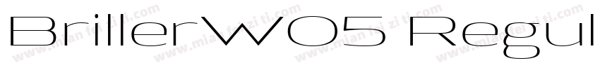 BrillerW05 Regular Regular字体转换
